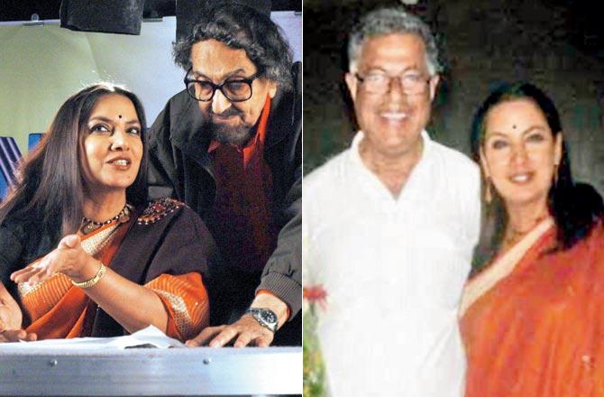 Shabana Azmi with (left) director Alyque Padamsee and playwright Girish Karnad