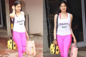 'Pilates Girl' Janhvi Kapoor spotted outside a gym in Bandra