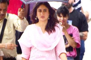 Taimur Ali Khan visits mom Kareena Kapoor at Mehboob Studios in Bandra