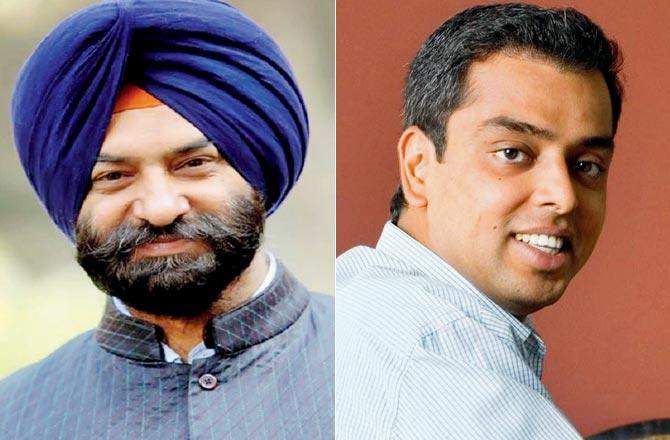 Manjinder S Sirsa and Milind Deora