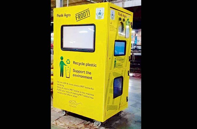 Plastic crushers were installed at the Lalbaugcha Raja pandal last year