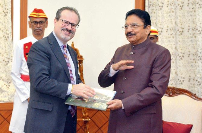 US Consul General David Ranz with Governor CH. Vidyasagar Rao at Raj Bhavan