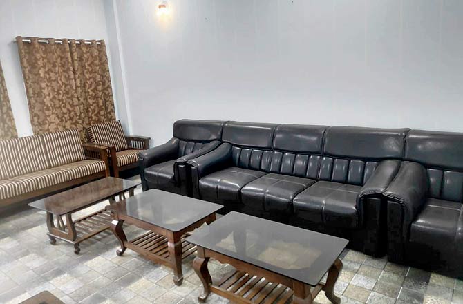 The waiting halls are air-conditioned a comfortable with separate ones for men and women