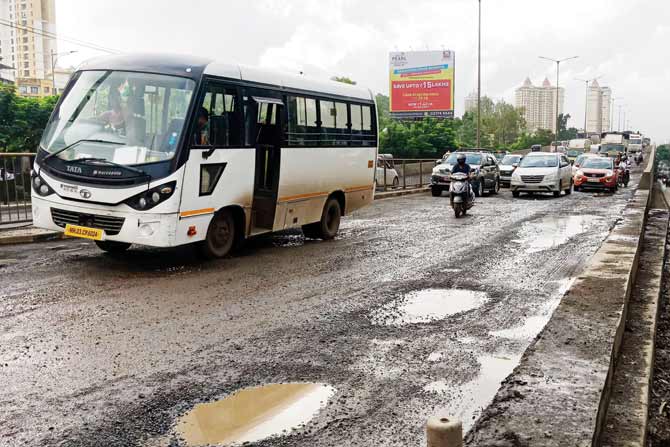 Big potholes
