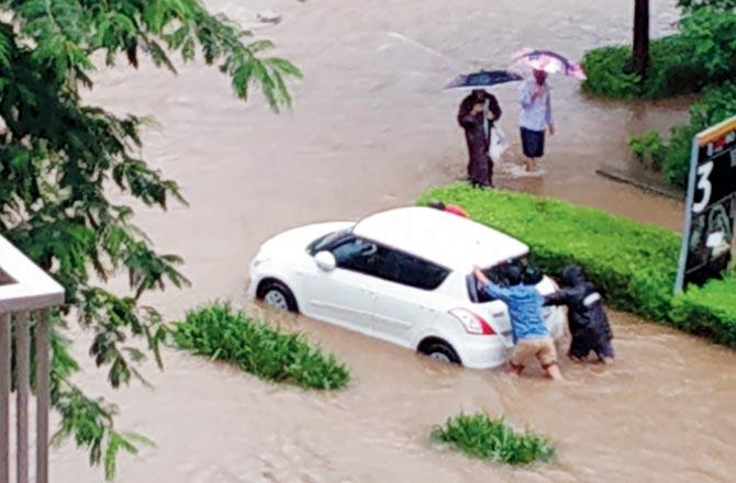 Around 600 cars were damaged due to the waterlogging