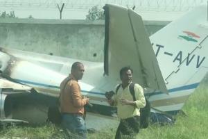 Chartered plane catches fire in Aligarh, all six on board escape unhurt