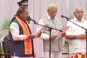 B S Yediyurappa inducts 17 Ministers in first Cabinet expansion
