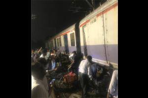 Navi Mumbai: Local train derails near Thane on Trans-Harbour line