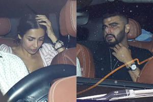 Arjun Kapoor, Malaika Arora, Adhuna Bhabani at Ritesh's party in Bandra