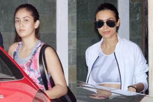 Malaika Arora and Mira Kapoor's workout session at the gym in Bandra Malaika Arora and Mira Kapoor's workout session at the gym in Bandra