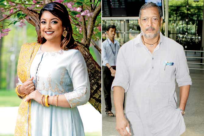 Tanushree Dutta and Nana Patekar