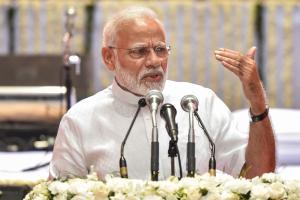 Narendra Modi pays tribute at Raj Ghat on 73rd Independence Day
