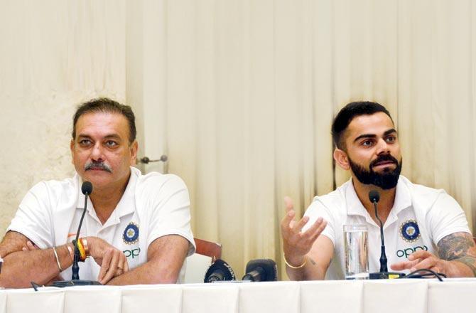 Virat Kohli and Ravi Shastri