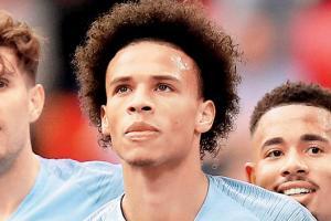 Manchester City's Sane out with ligament tear