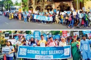 Mumbai: Demand for fund echoes at silent science march