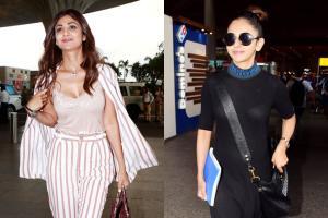 Shilpa Shetty, Rakul Preet, Regina Cassandra clicked at Mumbai airport