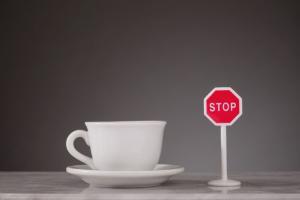 How one should avoid coffee if practicing yoga