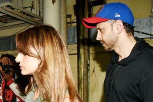 Sussanne Khan with Hrithik, Tiger with Disha at multiplex in Juhu