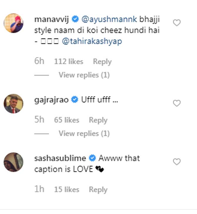 Ayushmaan Khurrana Instagram replies