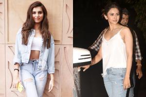 Tara Sutaria and Rakul Preet Singh with Milap Zaveri spotted in Juhu