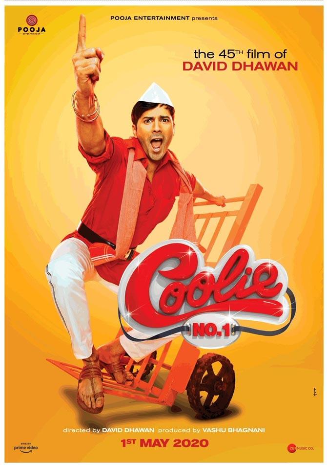 Varun Dhawan on Coolie No. 1 poster