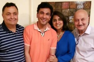 Rishi Kapoor and family dines with 'chef supreme' Vikas Khanna