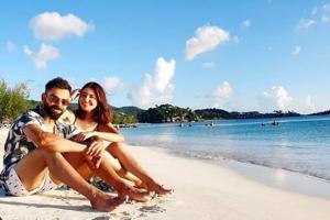 Virat Kohli and Anushka Sharma's day out at the beach in Antigua
