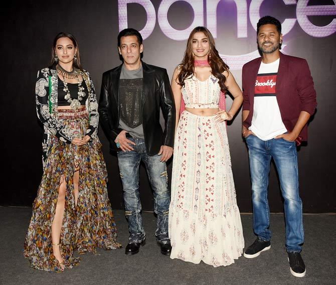 The trio now becomes bigger as Salman Khan, Sonakshi Sinha, and Saiee Manjrekar are now accompanied by the captain of the ship, the film's director, Prabhudheva. Dabangg 3 is expected to create history at the box-office. Let's see what happens on December 20. 