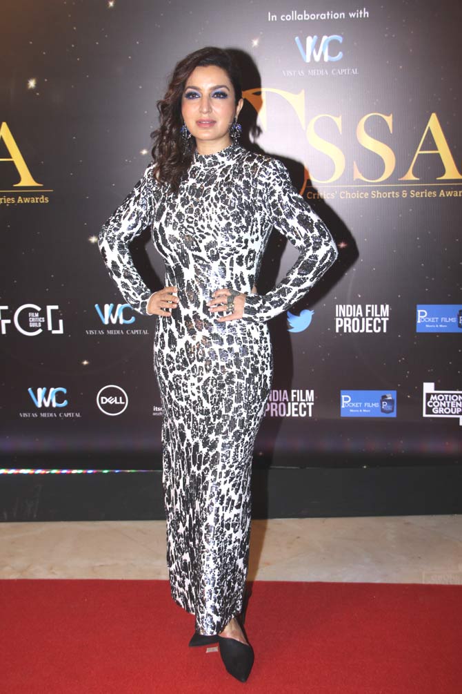 Tisca Chopra graced the red carpet of the Critics' Choice Shorts and Series Awards 2019 held in Mumbai. The awards ceremony celebrated the talent and creativity in the Indian entertainment space. (All pictures/Yogen Shah)