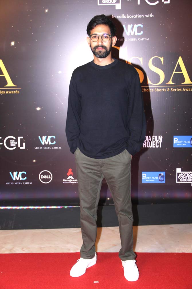 Vikrant Massey, known for his roles in the web series Mirzapur, Made in Heaven, Criminal Justice, and Broken But Beautiful 2, was also snapped at the awards ceremony in Mumbai.