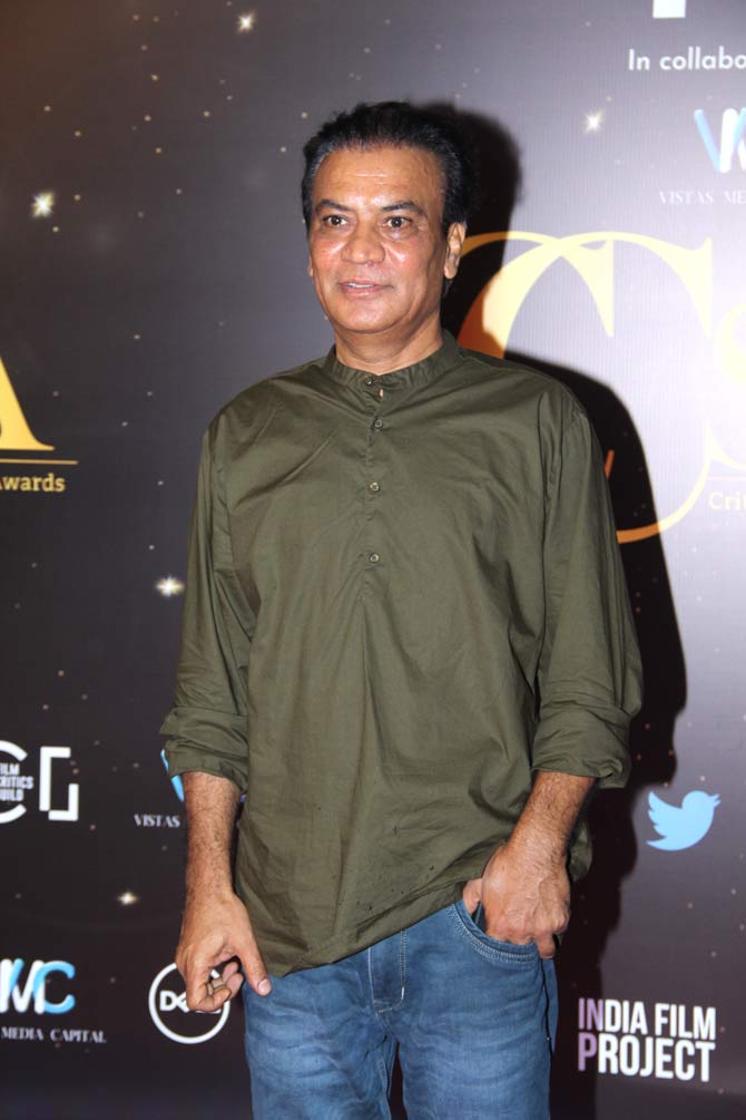 Gone Kesh actor Vipin Sharma was casual when clicked at the Critics' Choice Shorts and Series Awards 2019.
