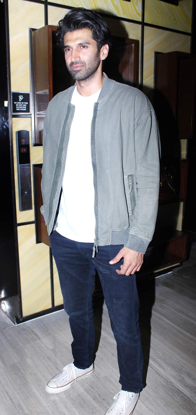 Aditya Roy Kapur also attended Nisha Sareen's birthday party in Lower Parel. Aditya will be next be seen in Malang, which also stars Disha Patani, Anil Kapoor and Kunal Kemmu.