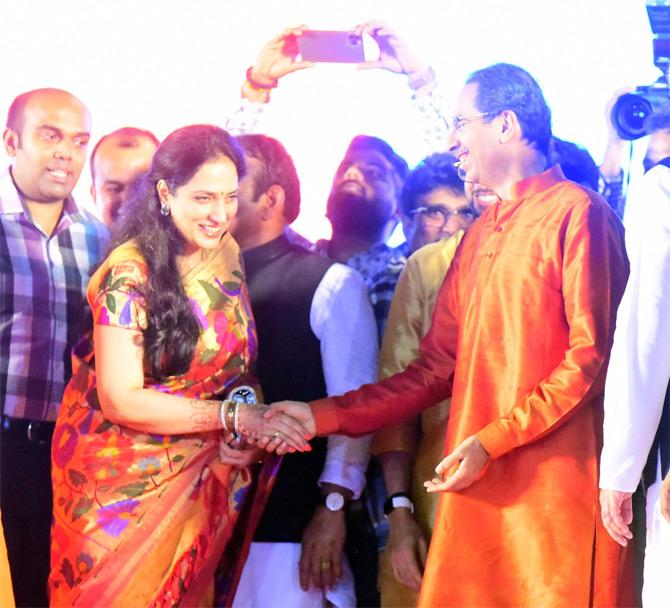 Maharashtra chief minister Uddhav Thackeray and wife Rashmi are often snapped together at various public events and functions. The Sena chief also shares photos on social media where the two can be seen attending political events and social gatherings