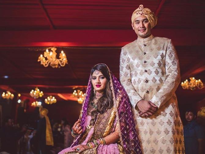 Asaduddin, son of former India cricketer and captain Mohammad Azharuddin, took to Instagram and share a photo from his and Anam Mirza's wedding and captioned it, 'Finally married the love of my life #abbasanamhi'