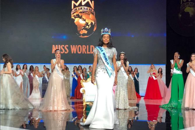 Toni-Ann Singh from Jamaica is the 69th Miss World. Singh is a 23-year-old Psychology and Women's Studies graduate from the Florida state university.