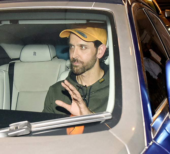 Hritik Roshan was in his usual cheerful mood when clicked by the photographers. Hrithik is on a roll with two of his films - Super 30 and War emerging as this year's biggest hits.