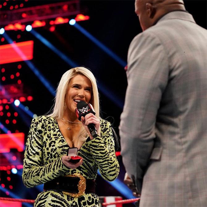 WWE Diva Lana, who was fresh off her divorce from superstar Rusev, had asked her current flame Bobby Lashley to pop the question to her. 
