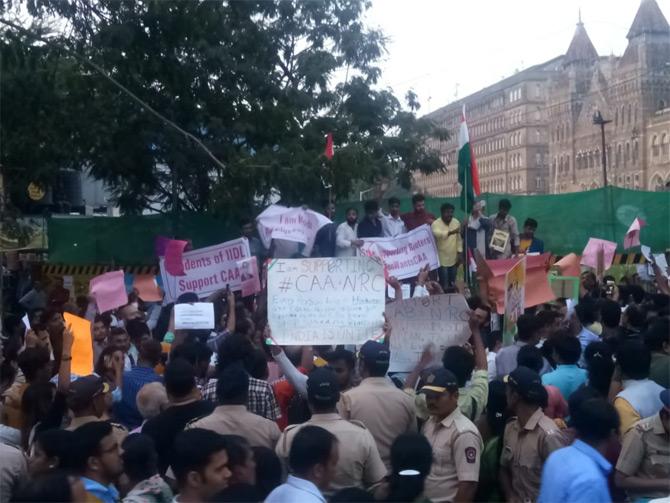 Citizens from across different corners of Mumbai came out in large numbers to voice their opinions. While some held placards, others shouted slogans of being united against the CAA.