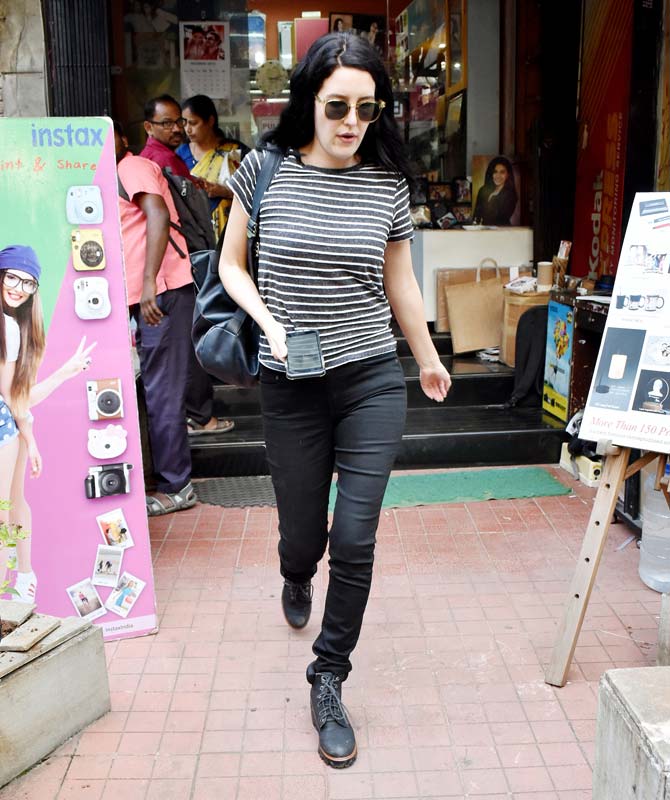 For the outing, Isabelle opted for a black checkered top, black pants, a stylish handbag, and funky sunglasses. On the work front, Isabelle will star in the film alongside Sharma, who slips into the part of an Army officer. The film takes a leaf out of history books to trace the unrest at the India-Burma border.