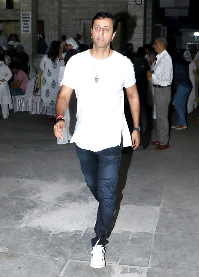 Music composer duo Salim and Sulaiman also came in to pay their respects to Dabboo Ratnani's mother at the prayer meet held in Khar.