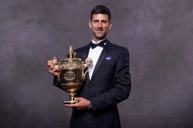 Novak Djokovic defeated Roger Federer in a thrilling Wimbledon 2019 final 7–6(7–5), 1–6, 7–6(7–4), 4–6, 13–12(7–3) to clinch the Wimbledon crown. This was the longest final in Wimbledon history. This was Djokovic's fifth Wimbledon title.