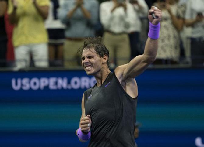 Rafael Nadal defeated Daniil Medvedev 7–5, 6–3, 5–7, 4–6, 6–4 to win the US Open title, his fourth. Nadal took his Grand Slam titles total to 19.