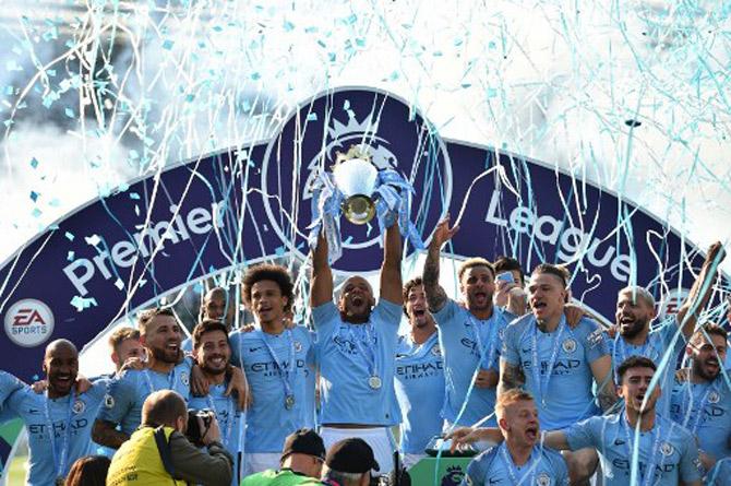 Manchester City won their fourth English Premier League title after they beat out rivals Liverpool by a point finishing on 98 points in the 38 games played.