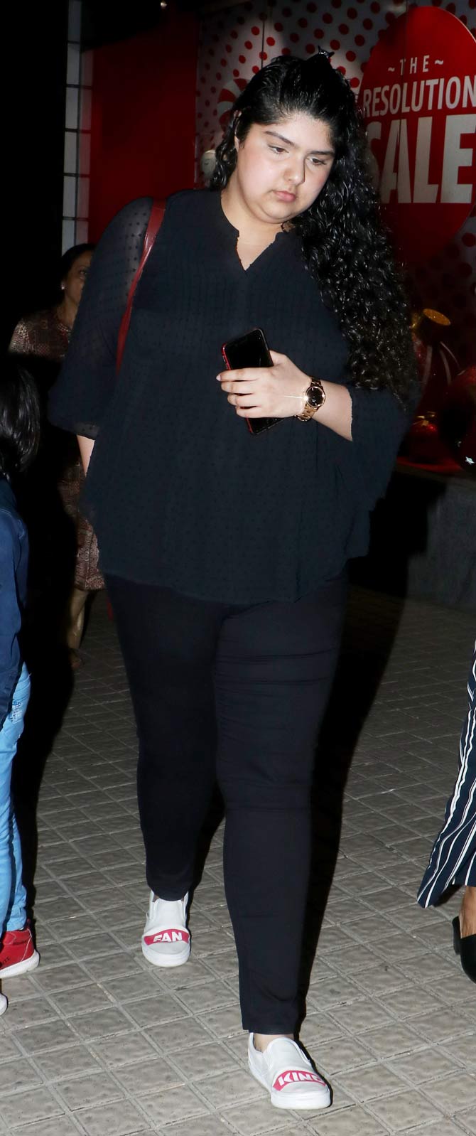 Ghost Stories is an Indian anthology film consisting of four short films. It is the third collaboration for Netflix and RSVP after Love Per Square Foot and Lust Stories.
In picture: Anshula Kapoor also attended the special screening of Ghost Stories.