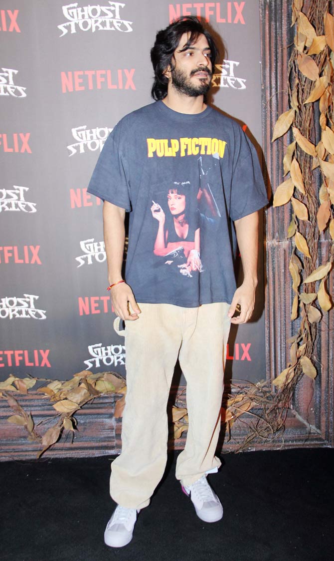 In the Zoya Akhtar segment of Ghost Stories, Janhvi features alongside Vijay Varma and Raghubir Yadav. The quartet that directs Ghost Stories has collaborated twice before -- on Bombay Talkies (2013) and Lust Stories (2018).
In picture: Harshvardhan Kapoor also attended the special screening of Netflix' Ghost Stories.