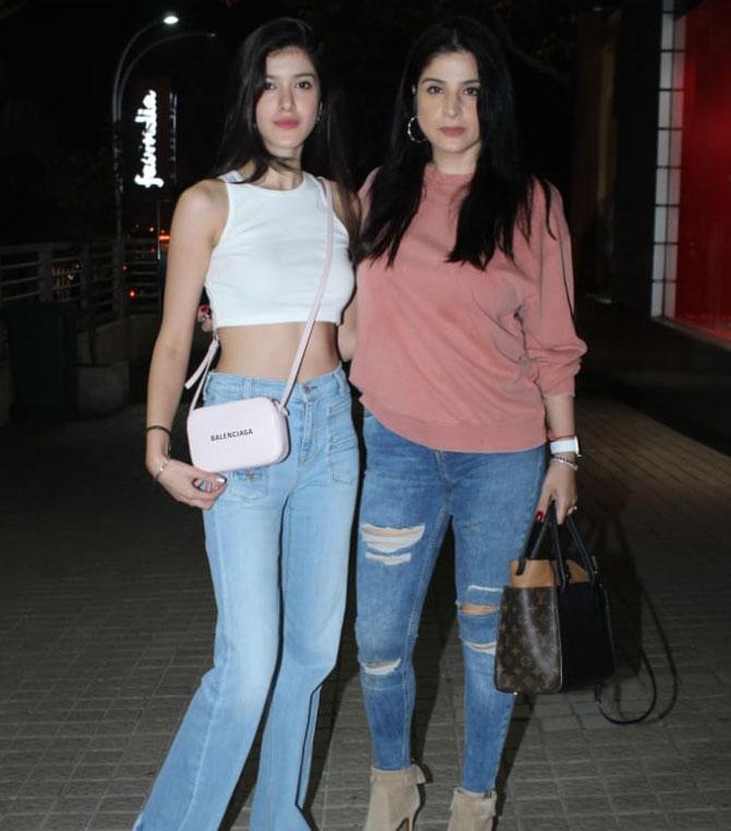 Sanjay Kapoor's wife Maheep and daughter Shanaya also attended the special screening of Good Newwz at a popular multiplex in Juhu.