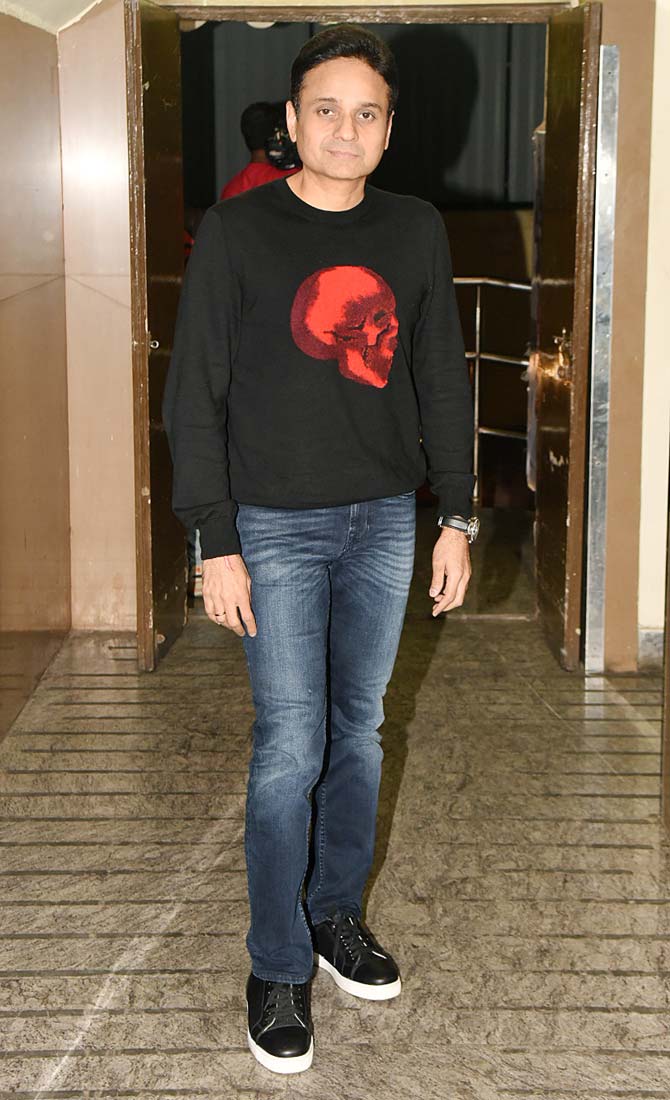 Good Newwz, directed by Raj Mehta, and produced by Hiroo Yash Johar, Aruna Bhatia, Karan Johar, Apoorva Mehta, and Shashank Khaitan, is all set to hit theatres on December 27, 2019.
In picture: Apoorva Mehta at the special screening of Good Newwz.