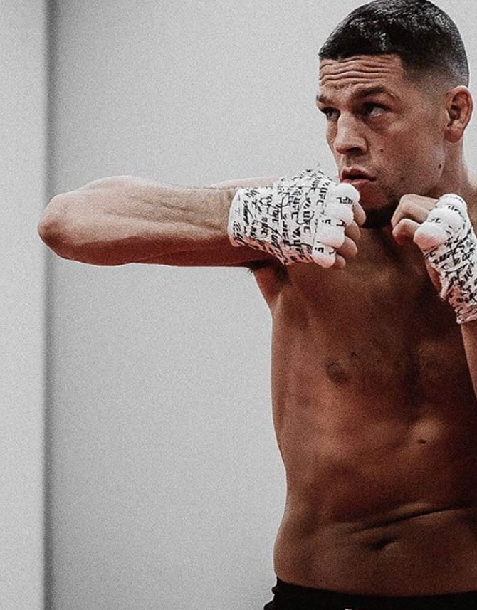 Nate Diaz: The 34-year-old Mixed Martial Artist has been on a vegan diet since he was age 18. Nate Diaz, who fights in the Ultimate Fighting Championship (UFC) proves that meat and dairy are not required even if you have to succeed in a sport such as MMA.
