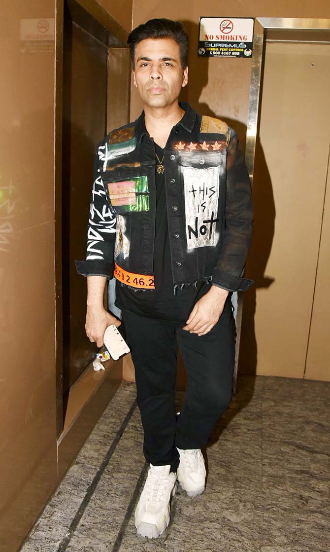 Good Newwz maker Karan Johar also attended the special screening of the film at the Juhu multiplex.