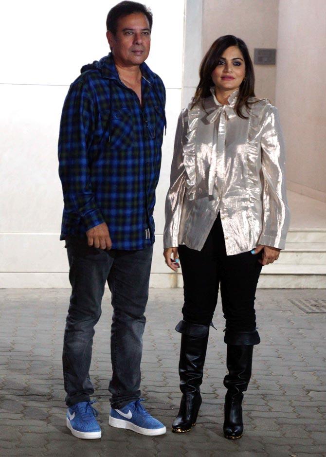 Atul Agnihotri and wife Alvira also attended Salman Khan's birthday party at Sohail Khan's residence in Bandra.